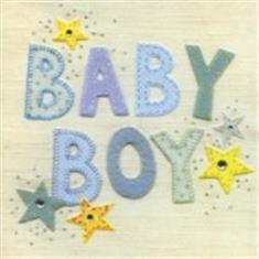 Baby Boy Star Card