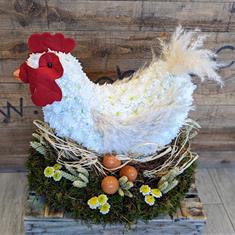 3D chicken floral tribute 