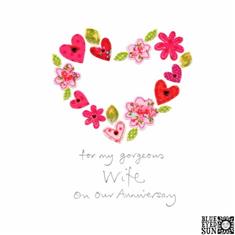 Gorgeous Wife Anniversary Card