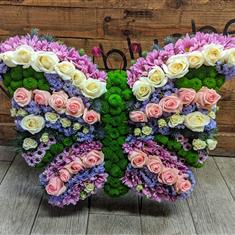 Butterfly with Roses