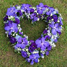 Large Purple Open Heart 