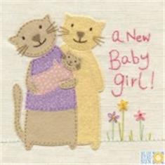 Baby Girl Cat Card