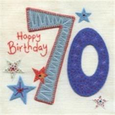 70th Birthday Card