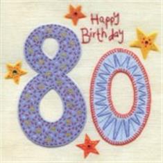 80th Birthday Card