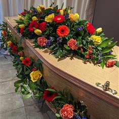 Casket Garland Bright &amp; Colourful