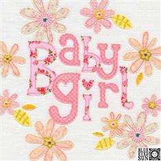Baby Girl Flower Card