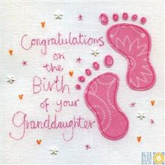 On The Birth Of Your Granddaughter Card