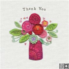 Thank You Flower Jug Card