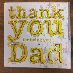 Thank You Dad Card