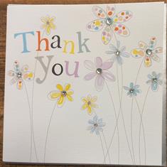 Thank You Floral Card
