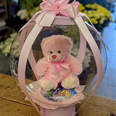 Teddy inside Bobo balloon 