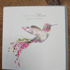 Hummingbirds Lovely Mum Birthday Card 