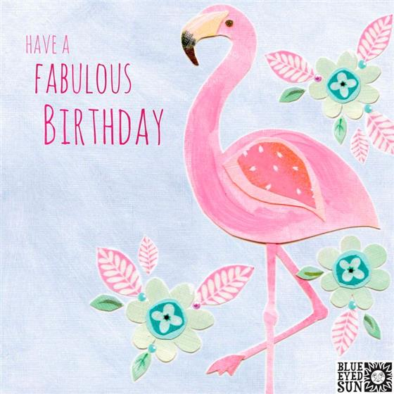 Birthday Flamingo Card