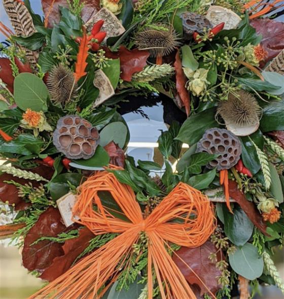 Luxury Fresh Foliage Door Wreath
